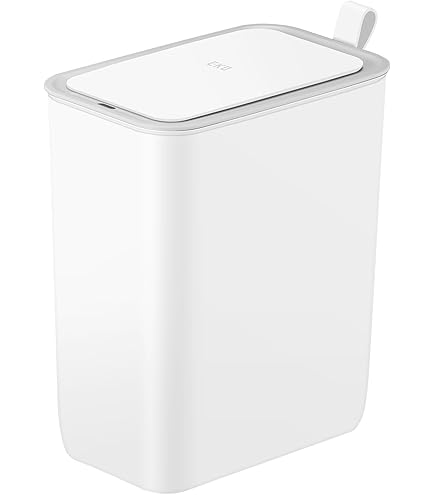 EKO EK6226P-50L-WH Automatic Open and Close Trash Can, Hanna